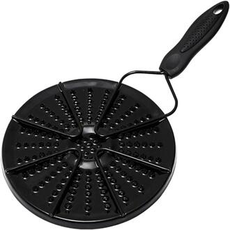 Emaille Warmtegeleiding Plaat Gas Kookplaat Pan Warmte Diffuser Distributeur Flame Guard Plaat Met Handvat Voor Inductie Kookplaat