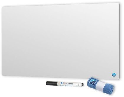 Emaille whiteboard zonder rand - 100x200 cm