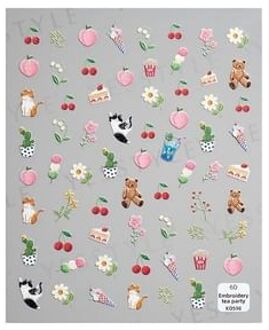 Embossed Nail Stickers A 1 set