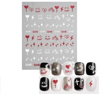 Embossed Nail Stickers G 1 set