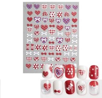 Embossed Nail Stickers I 1 set