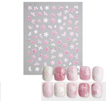 Embossed Nail Stickers L 1 set