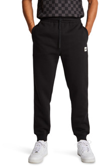 Embroidered Broeken Heren - Zwart - Maat XL - Katoen Fleece Black