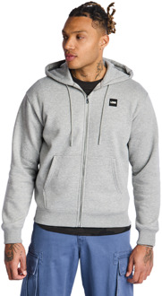 Embroidered Hooded Hoodies Heren - Grijs - Maat XS - Katoen Fleece Grey