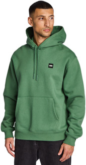 Embroidered Hooded Hoodies Heren - Groen - Maat XXL - Katoen Fleece Green