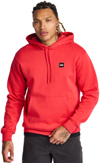 Embroidered Hooded Hoodies Heren - Rood - Maat L - Katoen Fleece