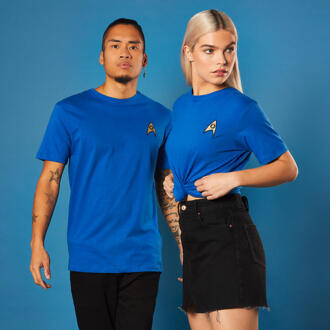 Embroidered Science Badge Star Trek T-shirt - Royal Blue - L - Royal Blue