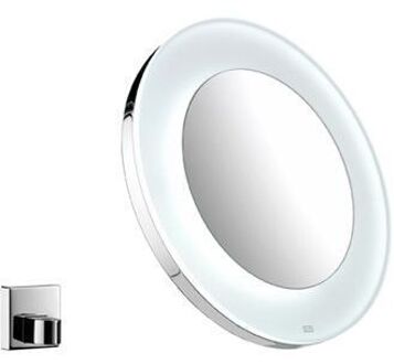 Emco Scheerspiegel Rond 26cm. Met Led Verl.batterij Chroom