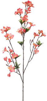 Emerald Kunstbloem Azalea bloesem - 90 cm - koraal roze - Kunst zijdebloemen Koraalroze