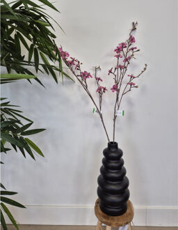 Emerald Kunstbloem bloesem Glamour - 2x - 96 cm - bordeaux rood - Kunst zijdebloemen