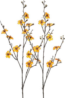 Emerald Kunstbloem bloesem Glamour - 2x - 96 cm - oranje - Kunst zijdebloemen