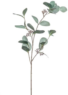 Emerald Kunstbloem Eucalyptus tak - 73 cm - groen - losse steel - Kunst zijdebloemen