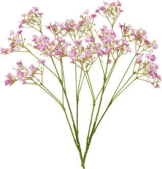 Emerald Kunstbloem Gipskruid - 2x - 68 cm - fuchsia roze - losse tak - kunst zijdebloem - Gypsophila
