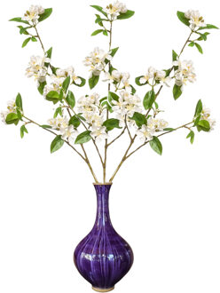 Emerald Kunstbloem Kersen bloesem - 3x - 90 cm - wit - Kunst zijdebloemen