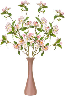 Emerald Kunstbloem Kersen bloesem - 4x - 90 cm - licht roze - Kunst zijdebloemen