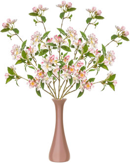 Emerald Kunstbloem Kersen bloesem - 5x - 90 cm - licht roze - Kunst zijdebloemen
