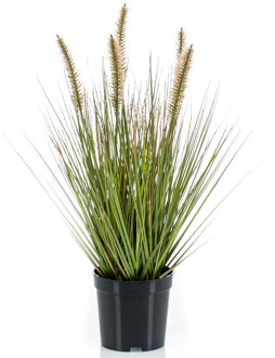 Emerald Kunstplant groen gras sprieten 45 cm.