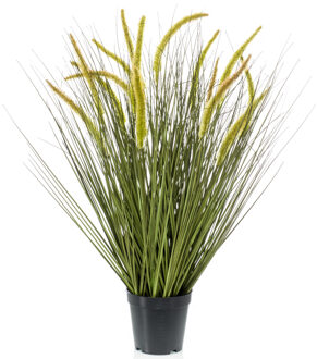 Emerald Kunstplant groen gras sprieten - 70 cm - siergras - voor binnen gebruik