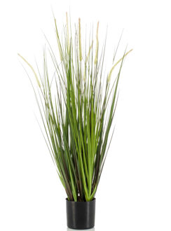 Emerald Kunstplant groen gras sprieten - 90 cm - Grasplanten/kunstplanten voor binnen