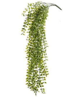 Emerald Kunstplant groene ficus hangplant/tak 80 cm UV bestendig