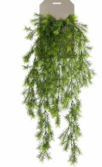 Emerald kunstplant/hangplant - Asparagus - groen - 75 cm lang - Kunstplanten