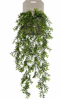 Emerald kunstplant/hangplant - Buxus - groen - 75 cm lang
