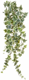 Emerald kunstplant/hangplant - Klimop/hedera - groen/wit - 100 cm lang
