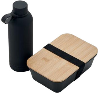 Emerald lunchbox & flessenset - maat One size Zwart