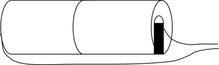 Emergency lighting battery 2x Sub C Stick 2,4V 1,5Ah