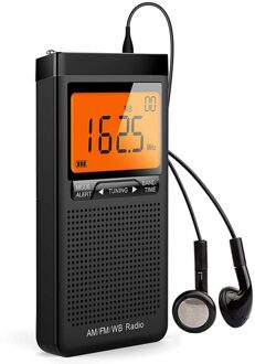 Emergency Pocket Noaa Am Fm Weer Radio Compact Draagbare Auto-Search Batterij Hand Aangezwengeld Radio JP Pulg