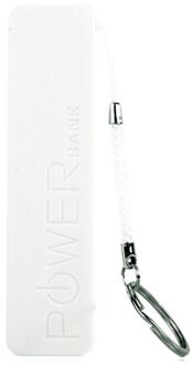 Emergency Power Bank 2600Mah Mini Power Bank Backup Batterij Oplaadbare Batterij Voor Iphone Samsung Xiaomi Huawei Stand Alone wit