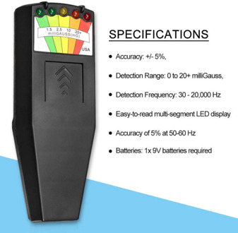 EMF Meter Electromagnetic Radiation Detectors Handheld Digital LCD Dosimeter Tester for electric field radiation magnetic field