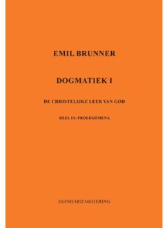 Emil Brunner - Boek Eginhard Meijering (9463454187)