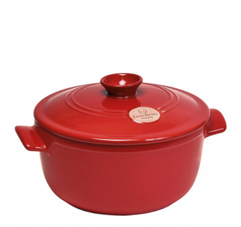 Emile Henry Braadpan Grand Cru - Ø 22 Cm / 2.45 Liter Rood