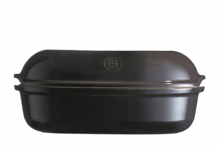 Emile Henry Broodbakvorm ambachtelijk 340x215x150mm Fusain Zwart