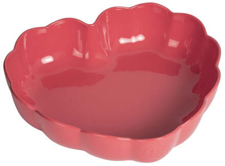 Emile Henry Madeleine Taartvorm hart gegolfd - 265x245x65mm - Rose Candy Roze