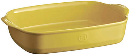 Emile Henry Ovenschaal 36 x 23 cm Geel