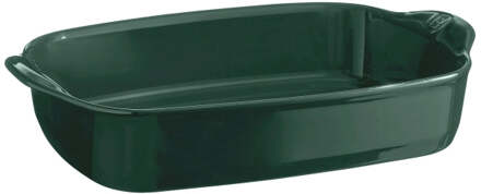 Emile Henry Schaal rechthoekig - 360x230mm - Cèdre Donkergroen