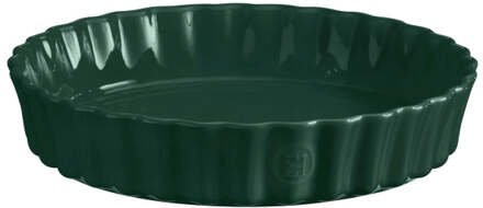 Emile Henry Taartvorm diep - Ø280mm - Cèdre Donkergroen