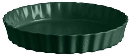 Emile Henry Taartvorm diep - Ø320mm - Cèdre Donkergroen