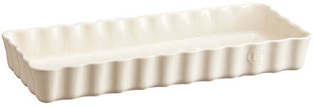 Emile Henry Taartvorm lang rechthoekig - 360x150mm - Argile Creme