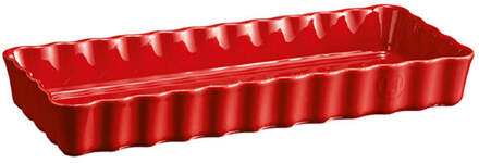 Emile Henry Taartvorm lang rechthoekig - 360x150mm - Grand Cru Rood