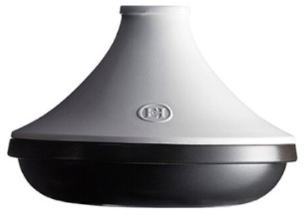 Emile Henry Tajine Delight Zwart | Wit - ø 33.5 cm | 4 Liter