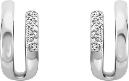 'Emily' Dames 925 Sterling Zilveren Set: Oorbellen + Ring - Zilver SET-7581 - O 1/2