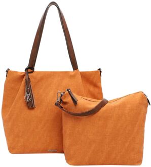 Emily & Noah Elke Cityshopper L papaya damestas Oranje - H 35 x B 45 x D 15 cm