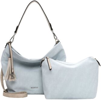 Emily & Noah Elke Shoulderbag Medium lightsky schoudertas dames Blauw - H 28 x B 36 x D 14 cm