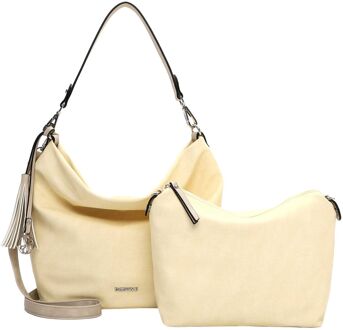 Emily & Noah Elke Shoulderbag Medium lightyellow schoudertas dames Geel - H 28 x B 36 x D 14 cm