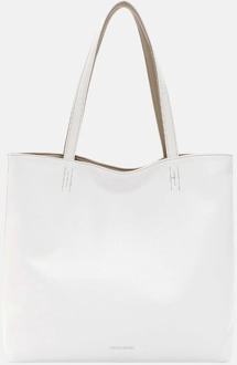 Emily & Noah Eva bag-in-bag shopper reversible white/beige Wit