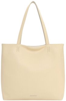 Emily & Noah Eva Cityshopper Large lightyellow schoudertas dames Geel - H 34 x B 39 x D 14 cm