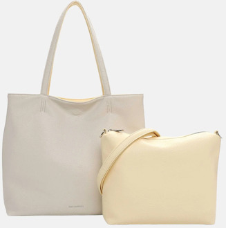 Emily & Noah Eva shopper light yellow Geel